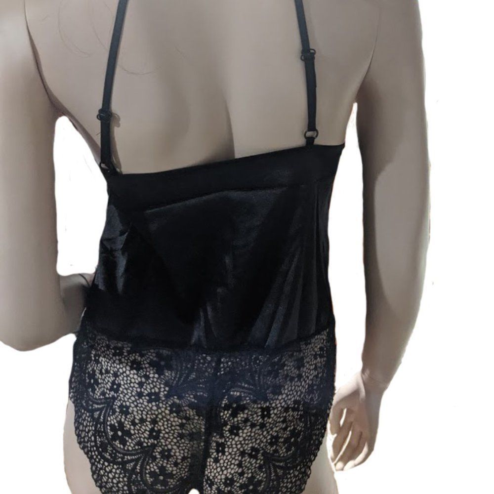 Elegant In Black Teddy bodysuit Lingerie - Picture 3 of 5